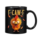 Taza de café de cerámica de 350 ml, taza de té de pollo, para mujeres y hombres, hogar, cocina, bar, cumpleaños, Navidad, oficina, hogar