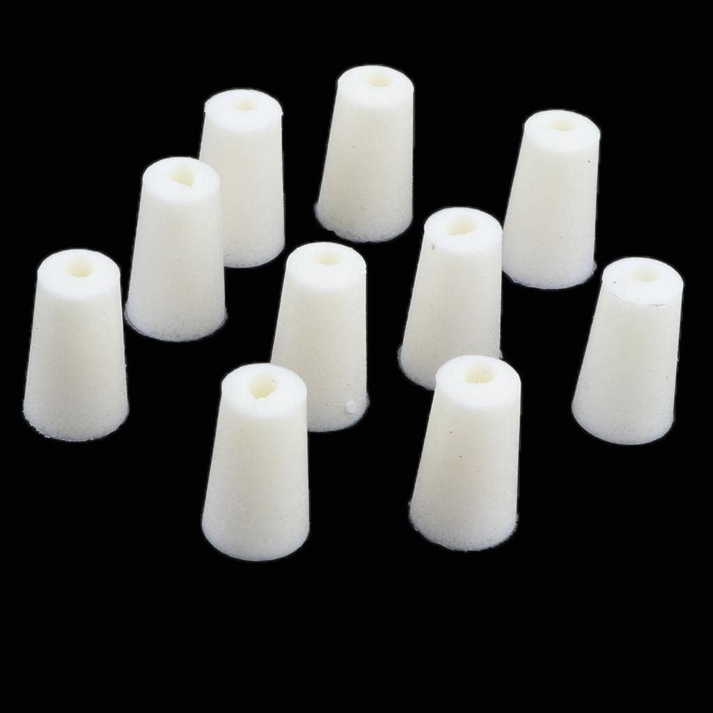 CALANDIS™ 10 Pieces Rubber Stopper Lab Tapered Plugs for Flask Test Tubes Lab Supplies 12-17mm