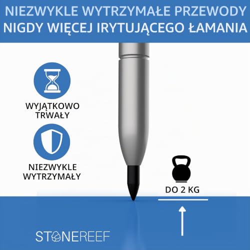STONE REEF Profesjonalny Marker do Głębokich Otworów - Ołówek Budowlany i Ciesielski - Zestaw z Futerałem