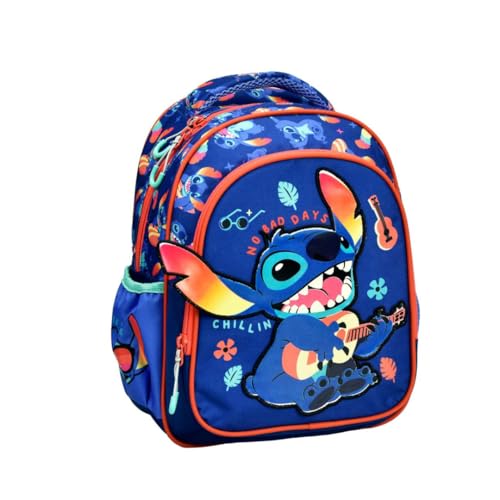 Sac à dos Stitch bleu mybagstory de 30 cm, l'idée cadeau parfaite pour une fille en maternelle