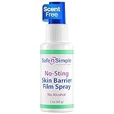 Safe n' Simple Skin Barrier Spray No-Sting - 2oz Bottle - Alcohol-Free Skin Prep Spray, Odor-Free Barrier Film...
