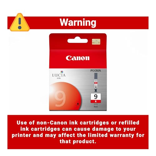 Image of Canon PGI-9 Genuine Red Ink Tank, Compatible with Pro9500, and Pro9500 Mark II Printers