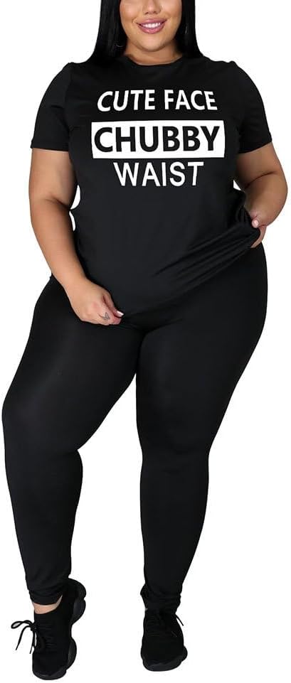 PINSV Plus Size Outfits For Women 2 Piece Sets 1x-5x