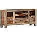 vidaXL Sheesham Aparador Comedor Madera Maciza Vintage Retro Rústico Diseño Mueble Buffet Salón Cocina 3 Cajones + 4 Estantes Armario Auxiliar Bufé