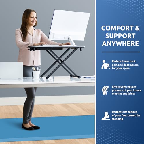 Image of 0.8 inch Thick Kitchen Mat Cushioned Anti Fatigue Rug Comfort Floor Mats | Water-Resistant, Non-Slip, Easy to Clean Comfort Floor Mat for Kitchen, Sink & Office, Multiple Colors & Sizes, 70 inch x 24 inch