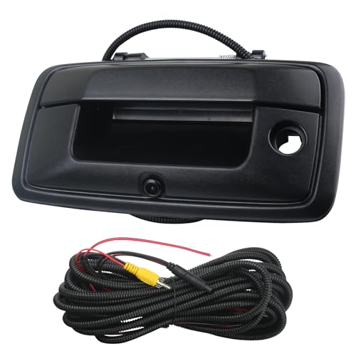 Image of Backup Camera Tailgate Handle Rear View Camera Liftgate Latch Handle with Keyhole Compatible with 2016-2019 Chevrolet Chevy Silverado GMC Sierra