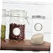 NUOBESTY 1Roll Blank Labels for Jars Self Adhesive Removable Stickers for Food Containers Cosmetic Jars and Kitchen Organization Easy to Write and Clean