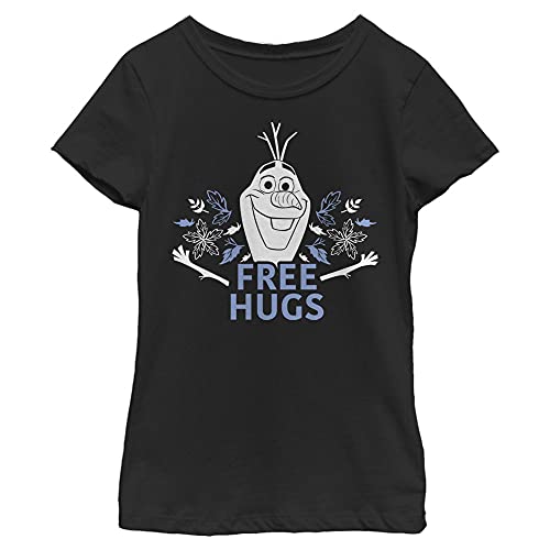 Top Disney Frozen 2 fille noir vétement col rond taille L