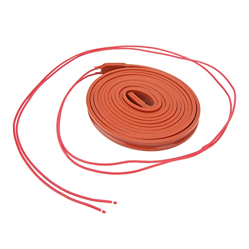 Ruban chauffant, 120 W résistant à l'eau, bonne flexibilité, ruban chauffant en silicone résistant à la chaleur, câble chauffant résistant aux basses températures(DC12V) Cover