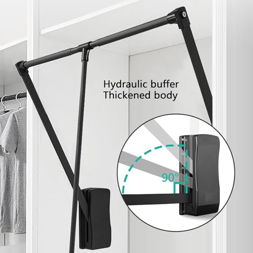 Piche de cintre suspendue réglable LWX pour simplifier le rangement