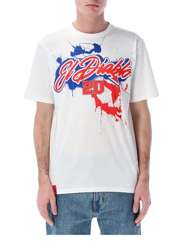 Camiseta Fabio Quartararo El Diablo de manga corta ropa casual sport de motero para hombre