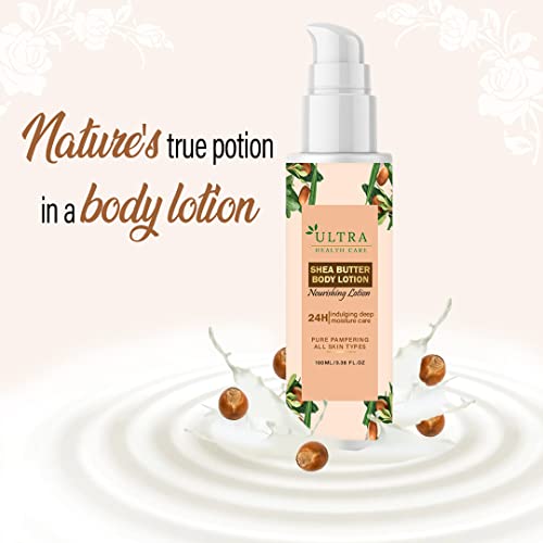 Ultra Healthcare Body Lotion for Dry Skin, Shea Smooth, with Shea Butter, For Men & Women - Image 3