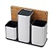 Joseph Joseph Utensilienhalter, Schneiderbrett, Set, Holz, Edelstahl, 34