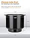 JoyTutus Cup Holder Insert 4pcs for RV Boat Car Couch Golf Cart, Elegant Chrome, Large Plastic Universal Drop in Cup Holder for Pontoon Table Sofa