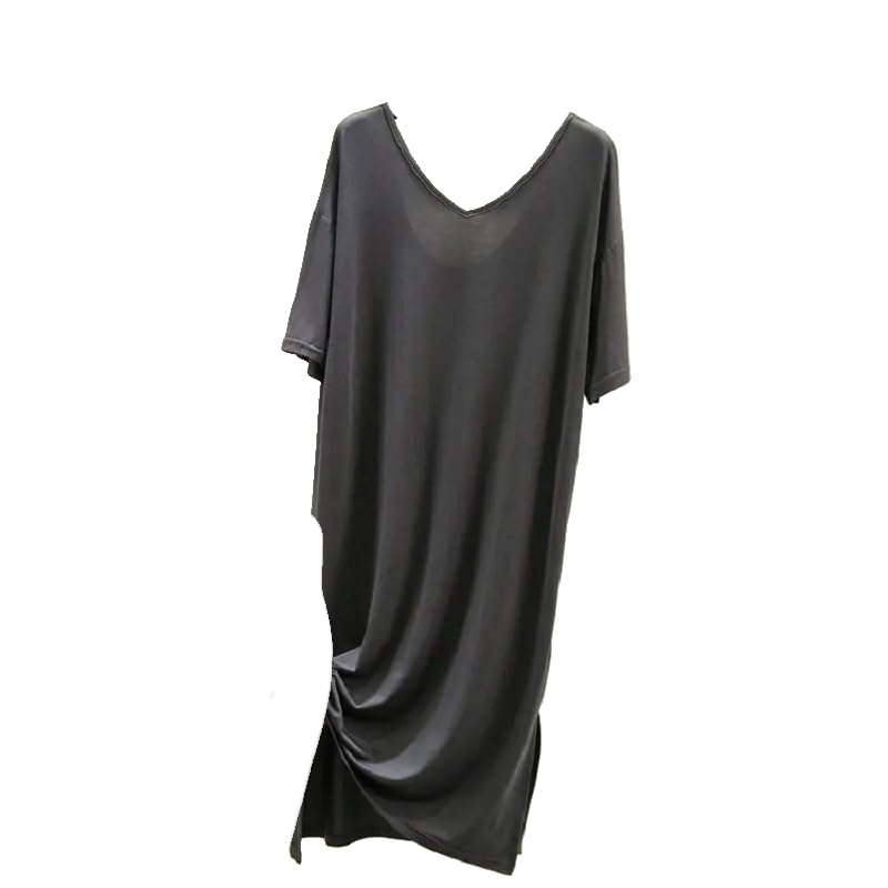 Chemise de nuit douce col en V pour vos nuits d'été fraîches et légères