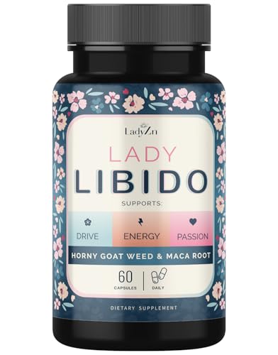 Ladyzn Lady Libido Mood Desire & Energy Pills With Hornygoatweed & Maca Root | Female Libido Booster For Women cover