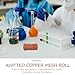 VOSAREA Distilling Copper Mesh Roll for Laboratory and Industrial Use Pure Copper Screen Mesh for Efficient Liquid Extraction and Versatile Separation in Distillation Equipment