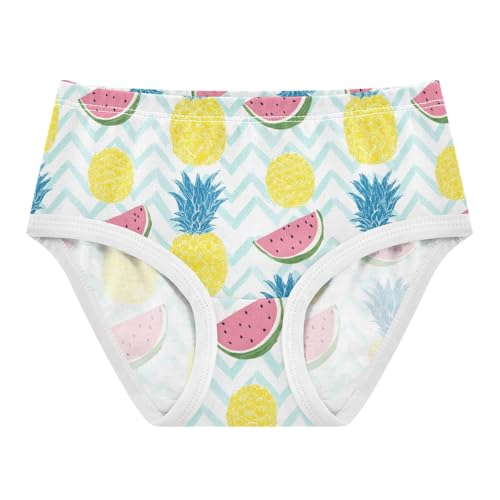 Wusikd Pineapple Girls' Underwear Cotton Watermelon Girls Briefs Soft Toddler Underwear 2T