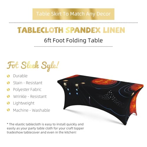 Nappe rectangulaire extensible pour grande table ovale et facile - 5
