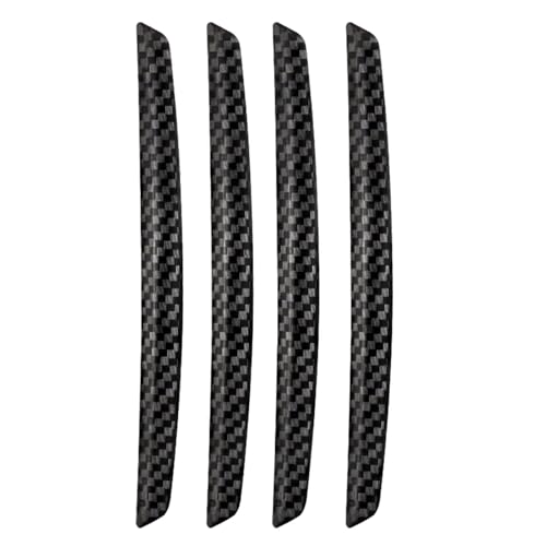 4 PCS Car Door Edge Protectors - Carbon Fiber Anti-Scratch Strips for Doors & Bumpers, Universal Exterior Guard Set (Easy Install)