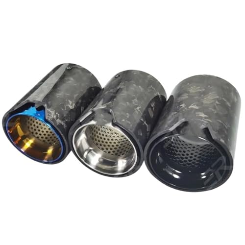 Boquillas de tubo de escape de automóvil en fibra de carbono forjada ER de 110 mm de longitud