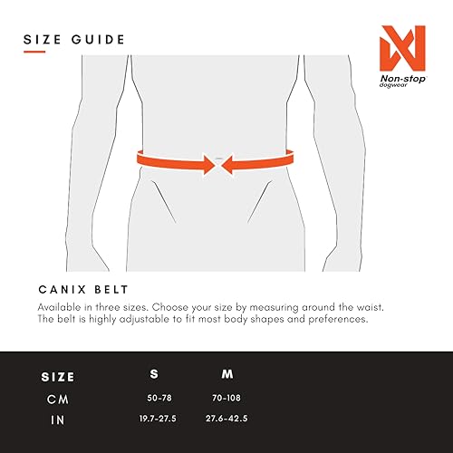Non-stop dogwear CaniX Gürtel Hands Free Dog Running Belt für Canicross. Bequemer Hüftgurt für Jogging und Training von Hunden, Größe L.