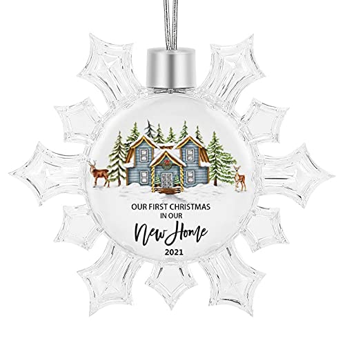 Igoga Sports F36-SDGJ_9X10.5CM-41 Our First Christmas In Our New Home 2021 Ornament Decoration cover