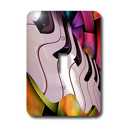 Interruptor de palanca simple de diseño piano abstract para decoración de interiores 3