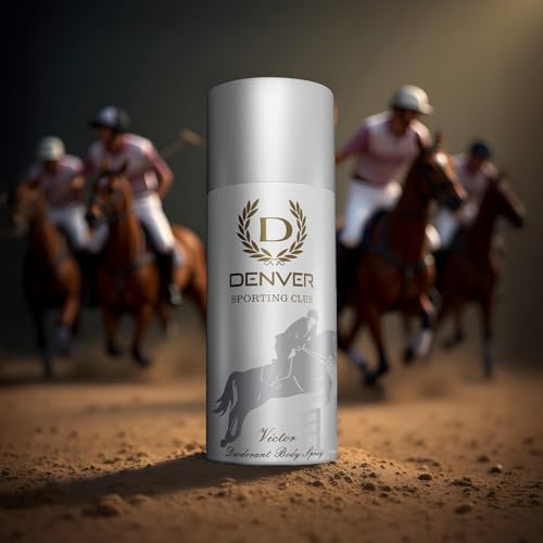 Image of DENVER Victor Deodorant For Men -150ML Each, Pack of 2 | Long Lasting Deodorant Body Spray for Men