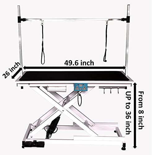 Heavy Duty Electric Lifting Pet Dog Grooming Table for Large Dogs with Overhead Arm, Anti-Skid Rubber Desktop and… - Image 5