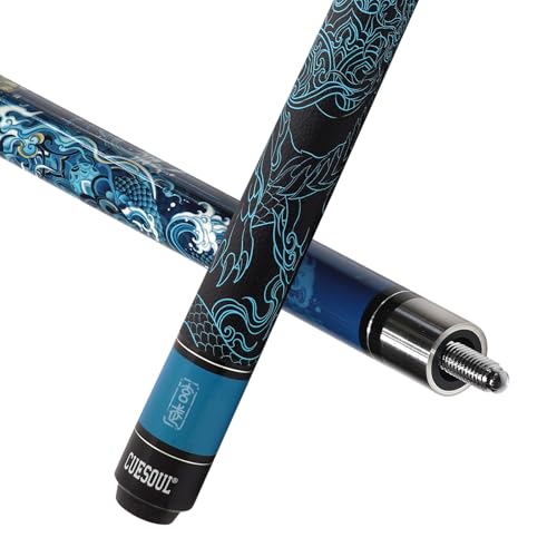 CUESOUL mythologische Symbole 58 Zoll 19oz Pool Cue Stick, 13mm TIPP