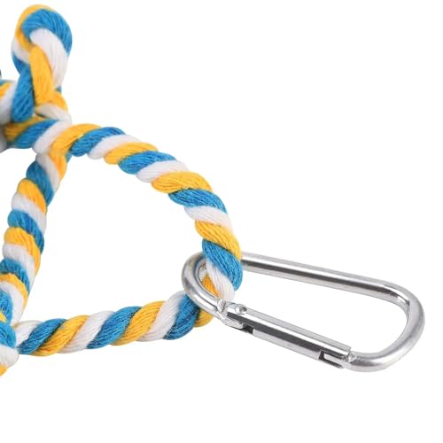 Alnicov Hängematte mit und 4 Haken für Ratten, Frettchen, Chinchillas, Hamster, geflochtenes Bett, Zentrum für Kleintiere, Meerschweinchen, Papageien, Eichhörnchen, Spielen, Schlafen