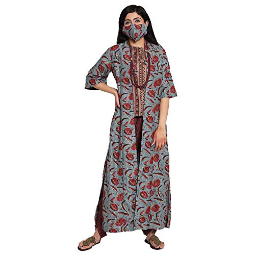Image of BIBA Women Poly Metallic 3 Piece Set
