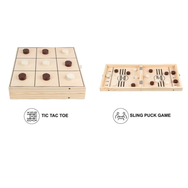 ajedrez magnetico Juego de Mesa de ajedrez Plegable 4 en 1 for niños y Adultos Damas, Tres en Raya portátil y de Viaje.