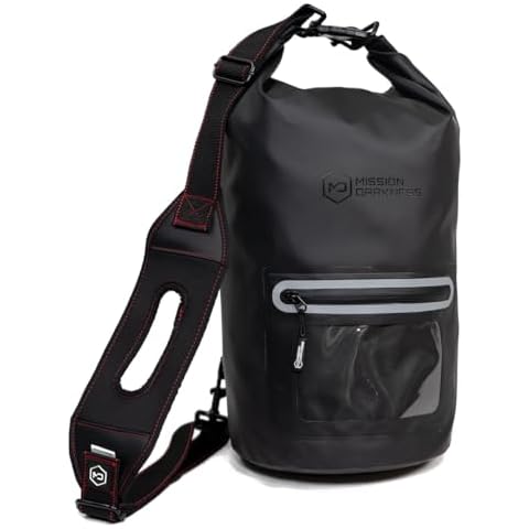 Mission Darkness Dry Shield Faraday Tote 15L // Waterproof Dry Bag for Electronic Device Security & Transport // Signal Blocking, Anti-Tracking, EMP & CME Shield, Data Privacy for Mobile Devices Cover
