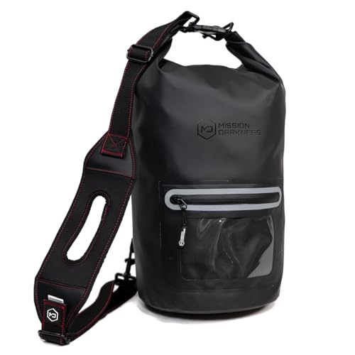 Mission Darkness Dry Shield Faraday Tote 15L // Waterproof Dry Bag for Electronic Device Security & Transport // Signal Blocking, Anti-Tracking, EMP & CME Shield, Data Privacy for Mobile Devices by Mission Darkness - Used condition - US$76.41