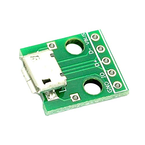 yotijar Conector Fêmea Micro USB para Adaptador de Placa PCB DIP 2,54 Mm para Kit
