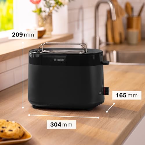 Bosch MyMoment Delight 2-Slice Toaster - Matte Black - Image 2