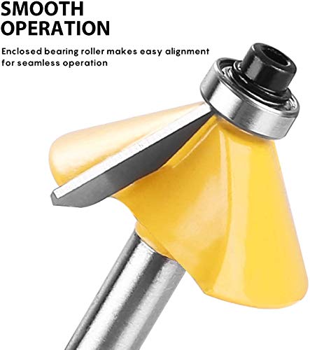 Kowood 24X Router Bits Set 1/4 Inch Shank Made Of 45# Carbon Steel C3 Alloy Blade For Professional Woodworking #TOP4