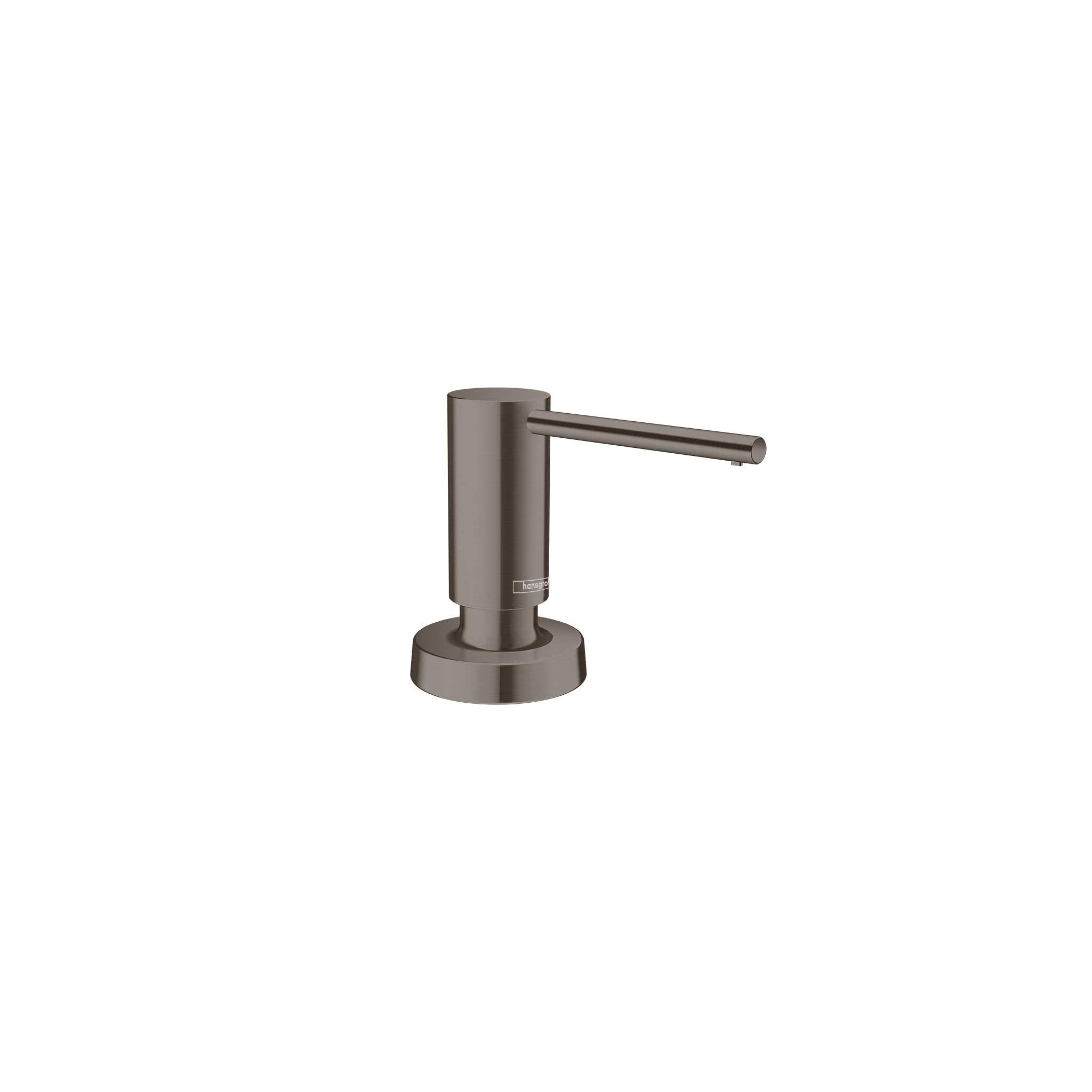 hansgrohe Focus Modern Bath and Kitchen Sink Soap Dispenser in Brushed Black Chrome, 40438341
