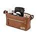 Itzy Ritzy Adjustable Stroller Caddy – Stroller Organizer Featuring Two Built-in Pockets, Front Zippered Pocket and Adjustable Straps to Fit Nearly Any Stroller, Cognac