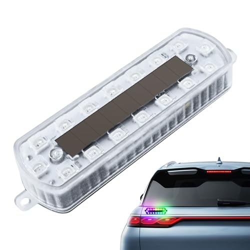 Feux De Remorque Sans Fil,Feux Stroboscopiques LED Solaires Multicolores Sans Fil - Éclairage D’Avertissement Et D’Urgence Automobile Pour Moto, Camion, Drone Et Châssis
