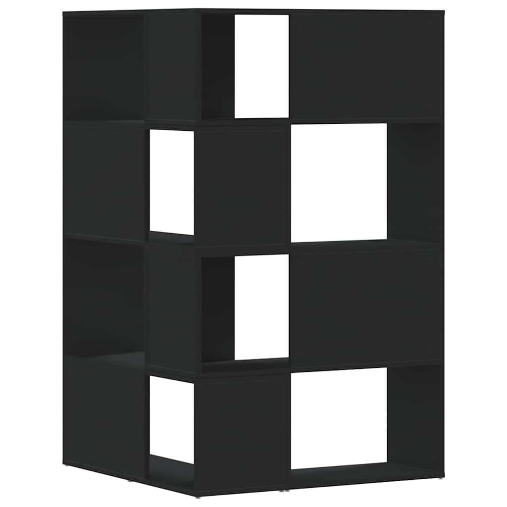 Libreria angolare a 4 ripiani, in legno, 85 x 85 x 140 cm, colore