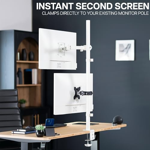 VIVO VIVO Black Steel Universal Bracket Pole Mount with Removable 75mm and 100mm VESA Plate | Fits 13ââ‚¬ to 30ââ‚¬ Screens (MOUNT-POLE01)