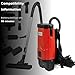 SANITMAX SM05-D Backpack Vacuum Cleaner, 106 CFM, 1.3 Gal Capacity, Dual Battery Pack, Up to 60 Min Runtime, Lightweight for Commercial & Industrial Use
