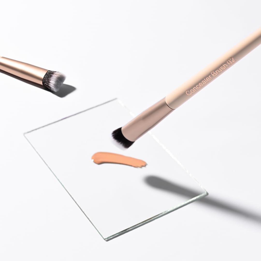 Milagro Beauty Concealer Brush 02 – For Cream & Liquid Foundation, Nose Contour, Highlighting & Precise Undereye Coverage, Small Tapered Brush, Smooth Blending, Vegan & Cruelty-Free 2