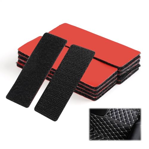 Dvvsav 10 PCS 3M VHB Heavy Duty Hook and Loop Strips Heavy Duty, 1.2 x 3.2 Inch Black, 3M Velcro