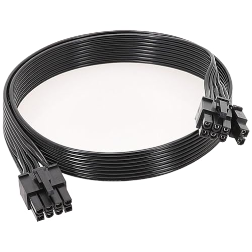 Buaak PCIE Cable Compatible with ARESGAME, Thermaltake, Corsair, 65/70cm 8 Pin to 6+2 Pin Male to Male PSU Power Adapter GPU Cable, PSU Modular Power Supply PCIE Extension Cable (65, Centimeters)