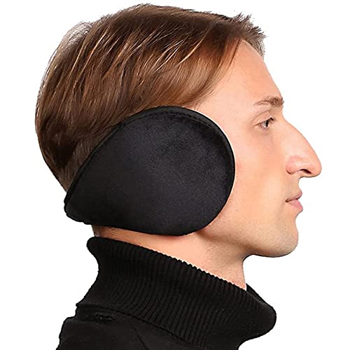 Pitlite Big Ear Warmer Fleece Behind-The-Head Earmuffs Winter Accessory Outdoor Earmuffs For Men Women #TOP4