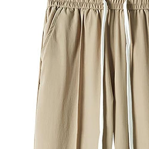 Pantalones de seda de hielo premium de parte delantera plana 6